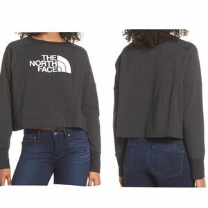 The North Face cropped pullover Sweatshirt Size S in Black